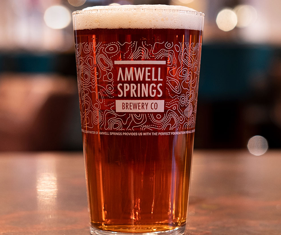 A delicious looking pint from Amwell Springs Brewery
